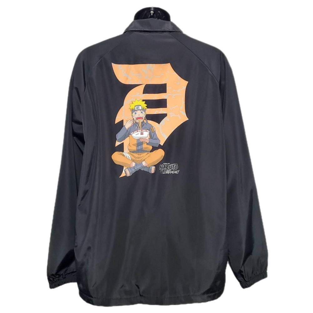 Naruto Shippuden X Primitive Skateboarding Nylon Jacket Size Medium